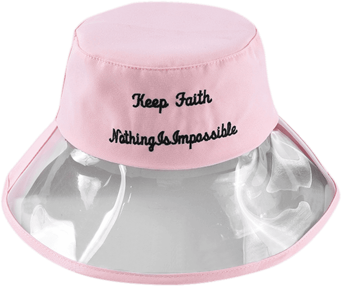 Inspirational Quote Pink Bucket Hat