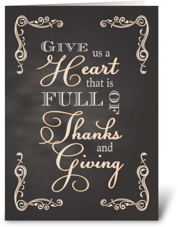 Inspirational Thanksgiving Chalkboard Art