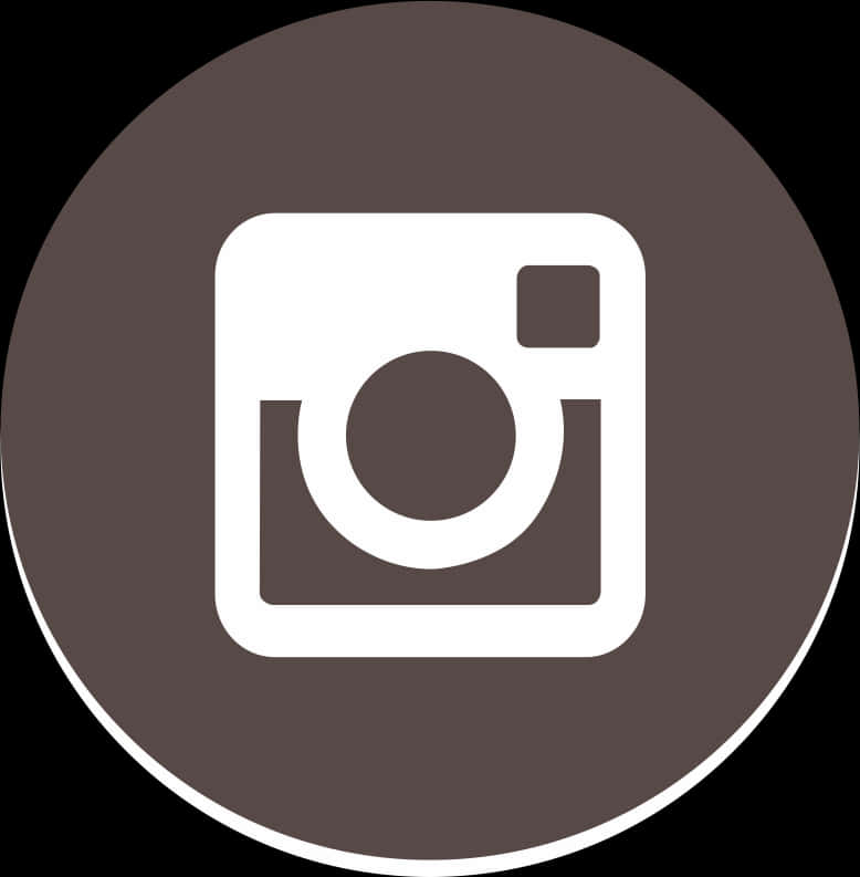 Instagram Logo Monochrome Circle