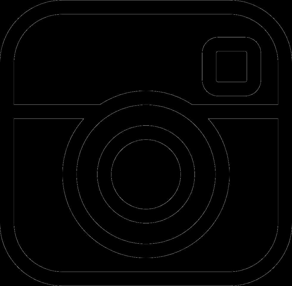 Instagram Logo White Outline