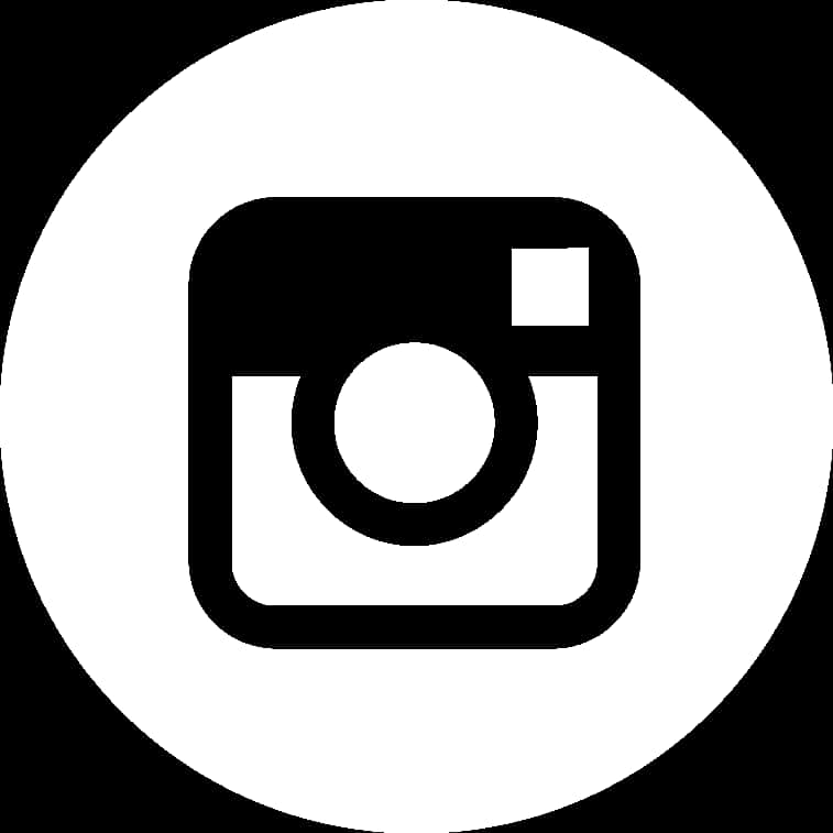 Instagram Logo Whiteon Black