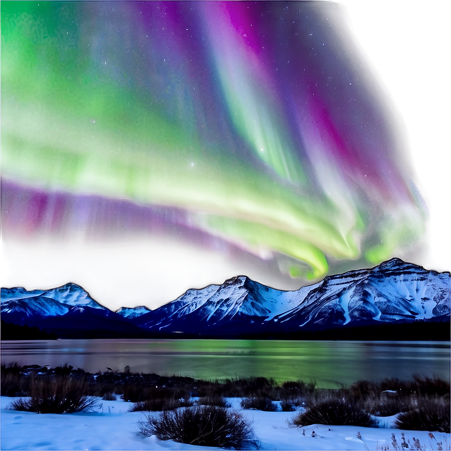 Intense Aurora Borealis Scene Png 80