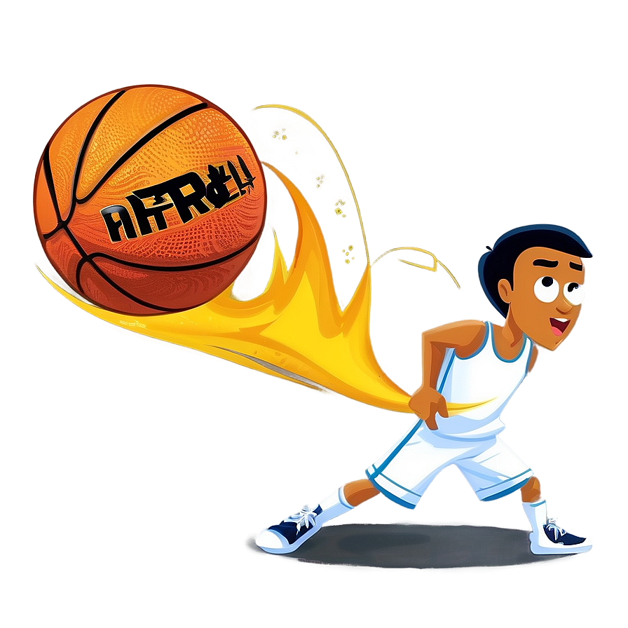 Intense Basketball Game Cartoon Png Ybr