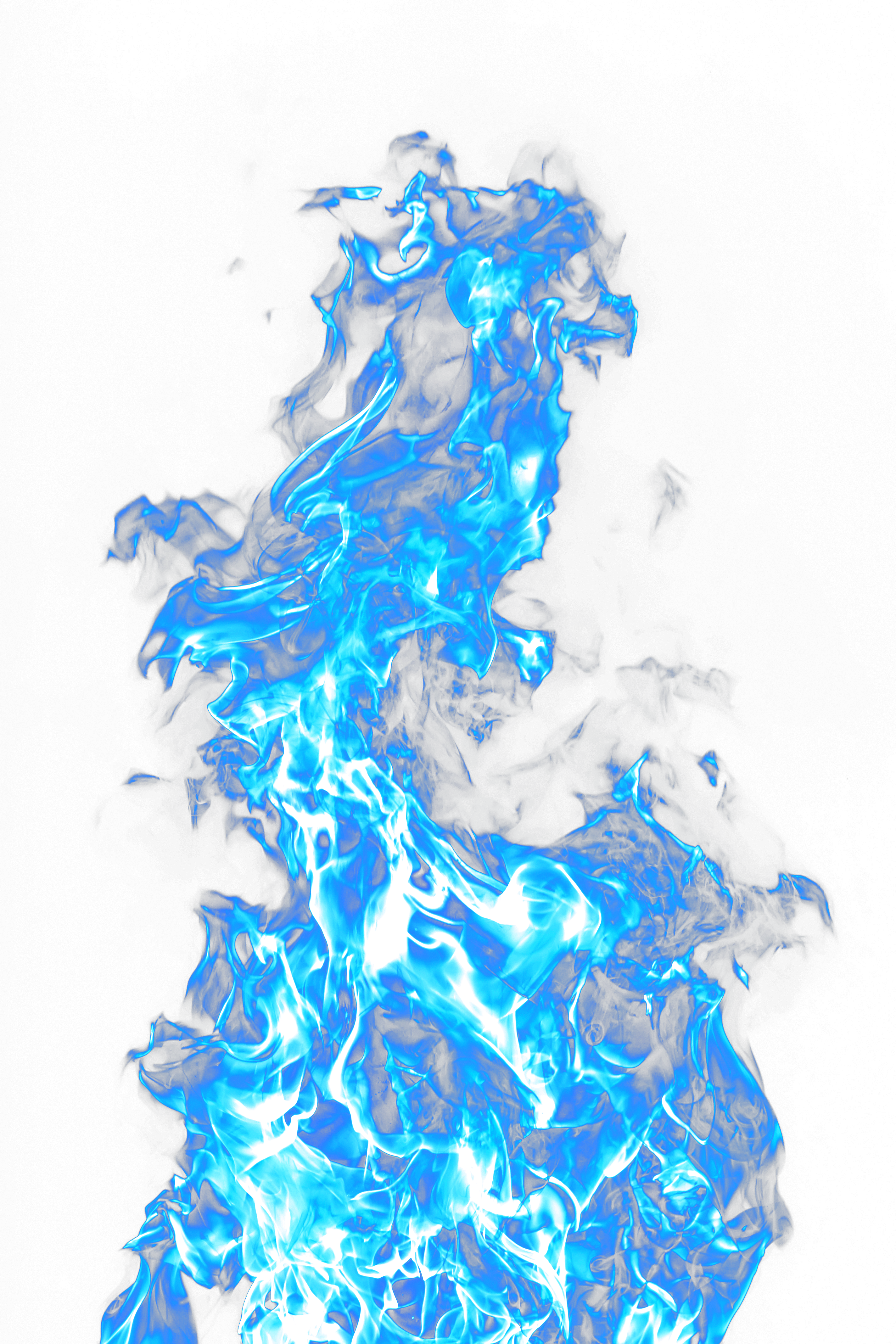 Intense Blue Flame Texture