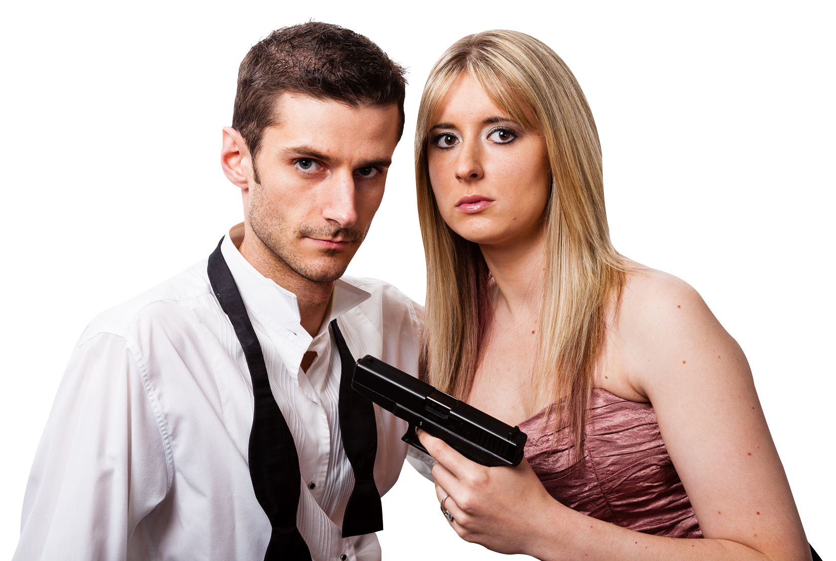 Intense Couplewith Gun