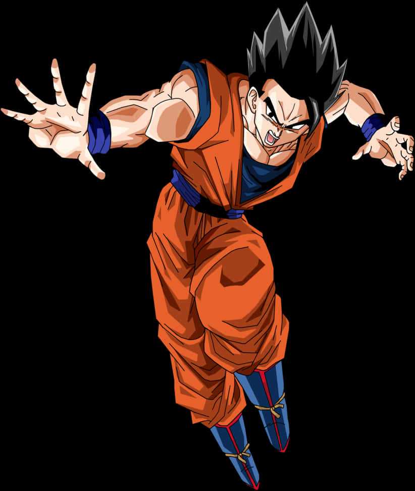 Intense Gohan Action Pose