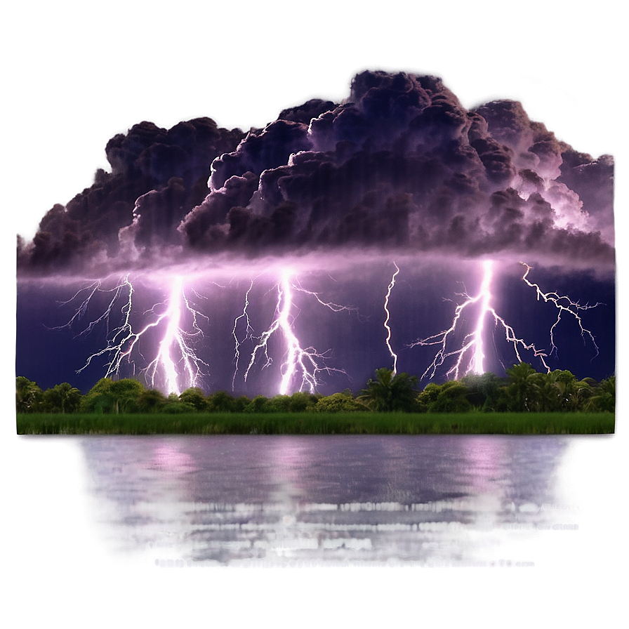 Intense Thunderstorm Lightning Png Mrs