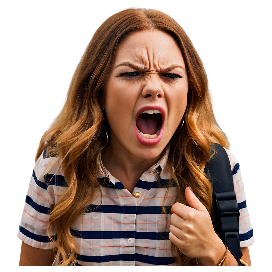 Intense Yelling Face Emoji Png 06282024