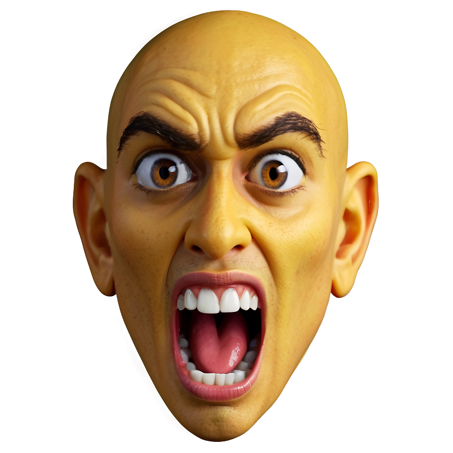 Intense Yelling Face Emoji Png Cpf25