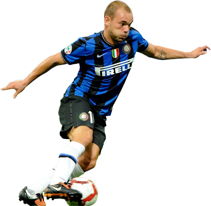 Inter Milan Player Controlling Ball