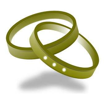 Interlocking Golden Rings Illustration