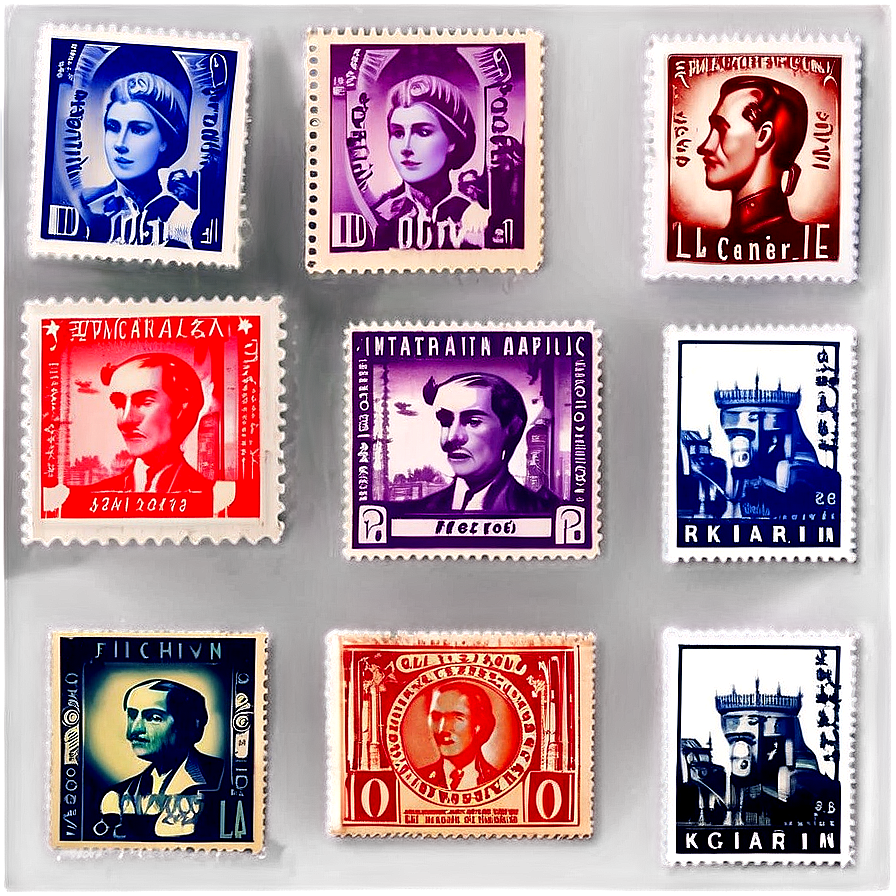 International Postage Stamp Collection Png 06122024