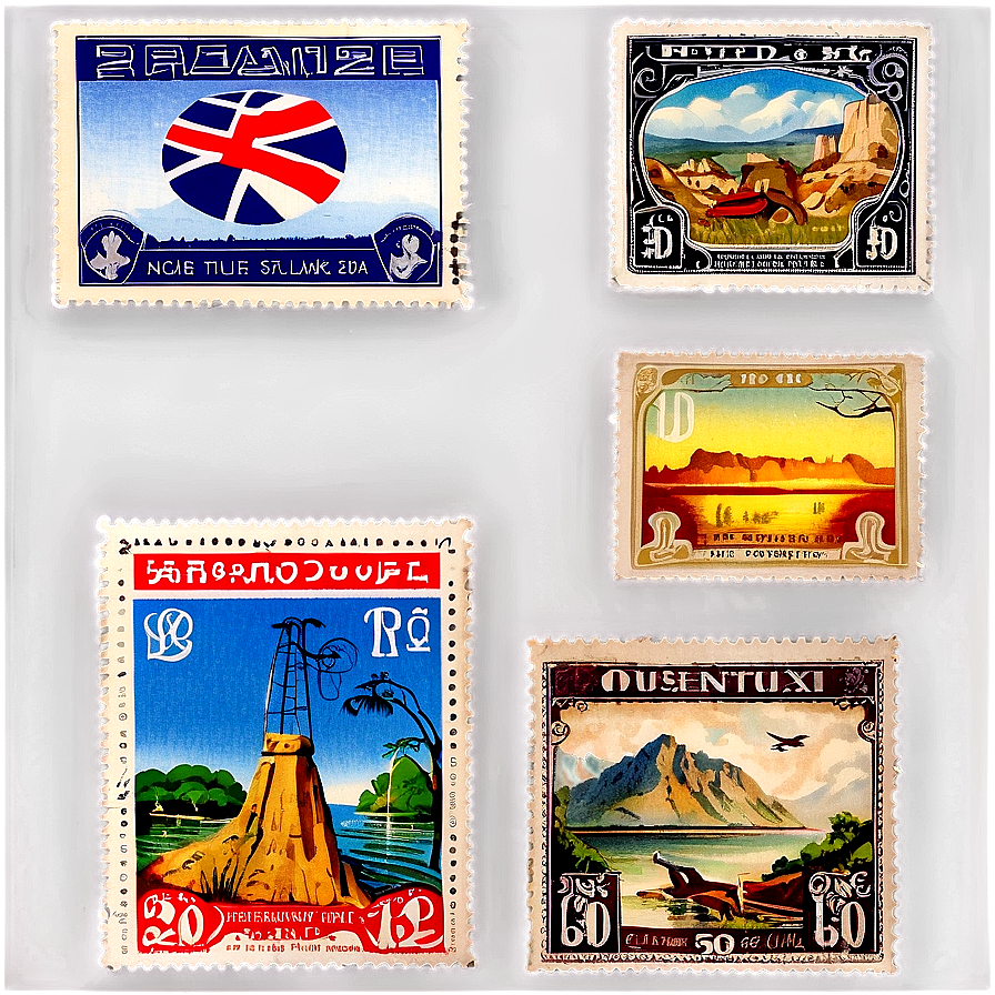 International Postage Stamp Collection Png 06122024