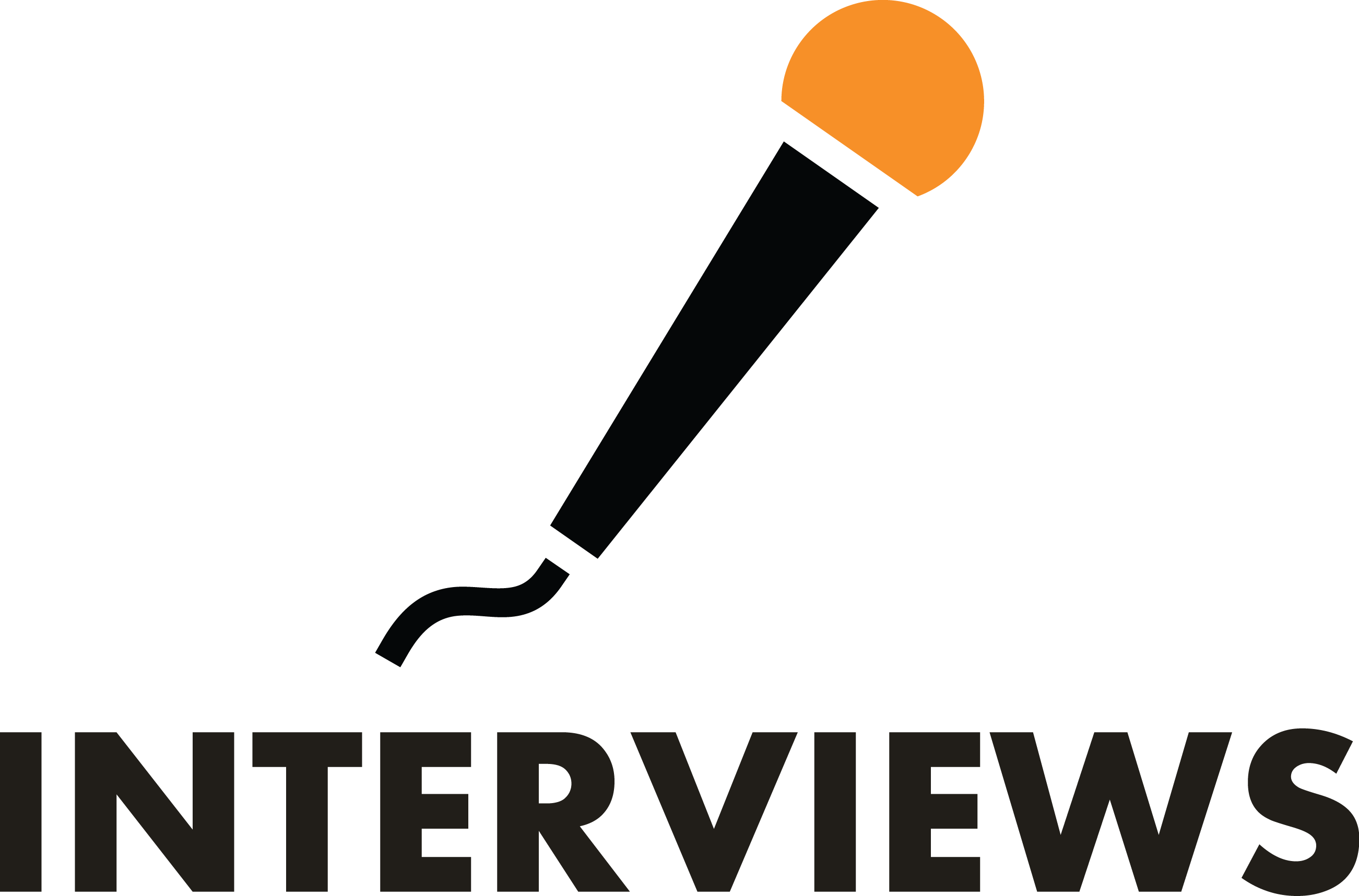 Interview Microphone Logo