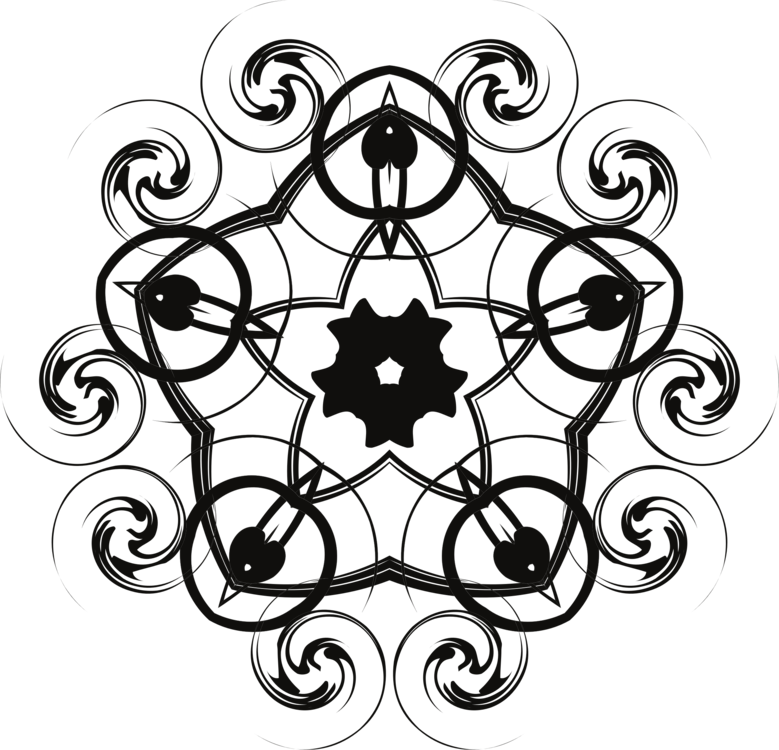 Intricate Black Mandala Design.png