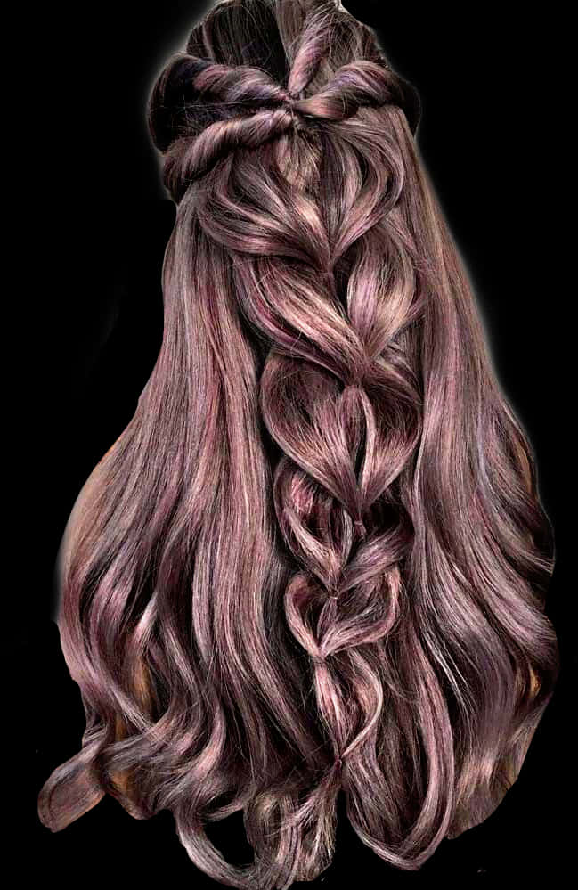 Intricate Braided Hairstyleon Long Hair