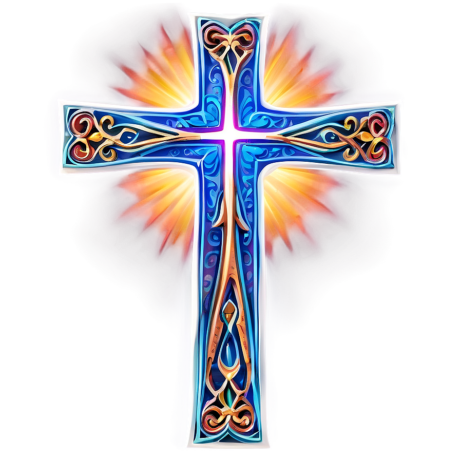 Intricate Catholic Cross Structure Png 16