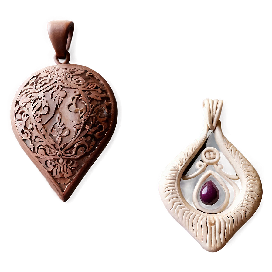 Intricate Clay Pendants Png 06212024