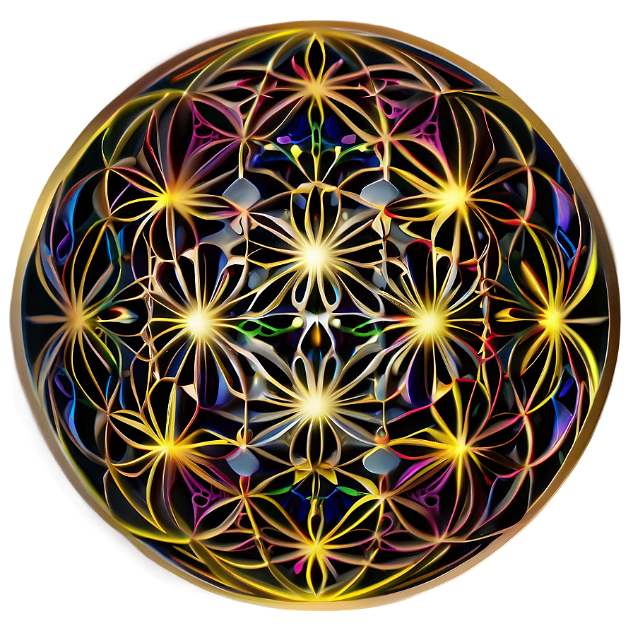 Intricate Flower Of Life Pattern Png 21