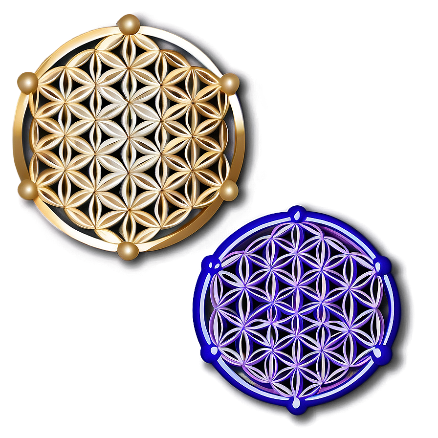 Intricate Flower Of Life Pattern Png 85