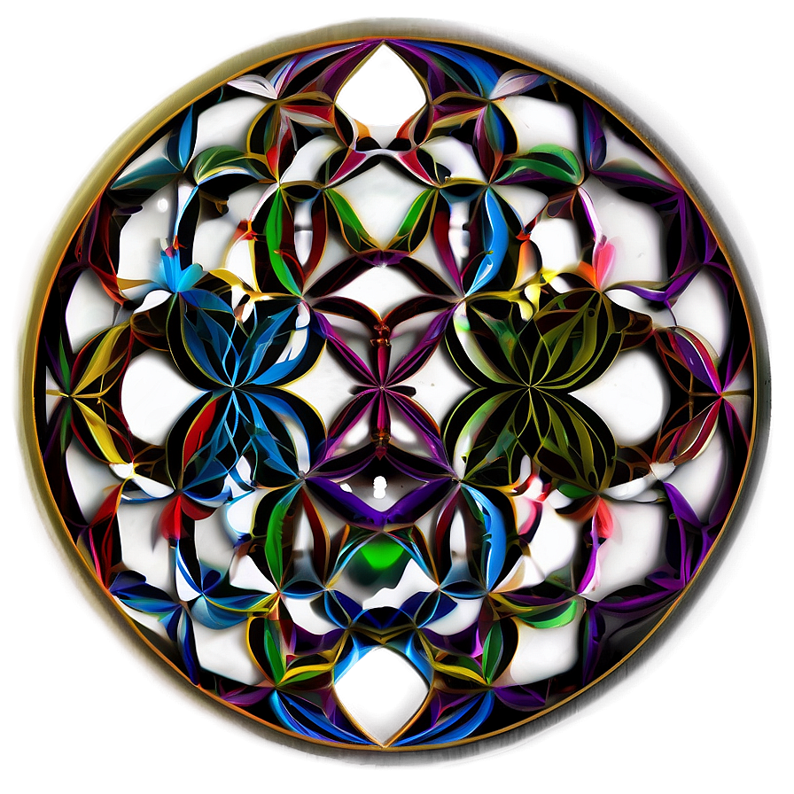 Intricate Flower Of Life Pattern Png 93