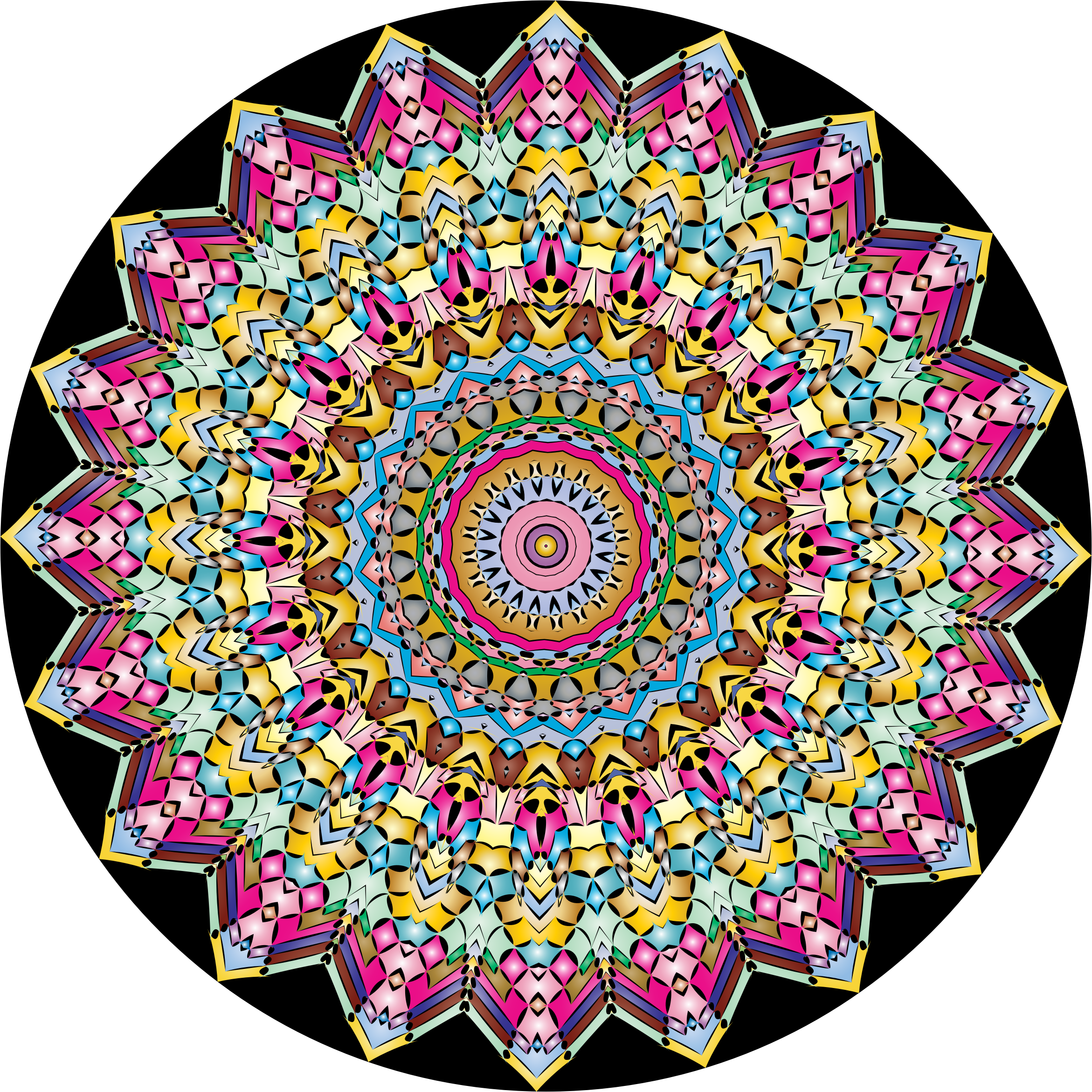 Intricate Geometric Mandala Art