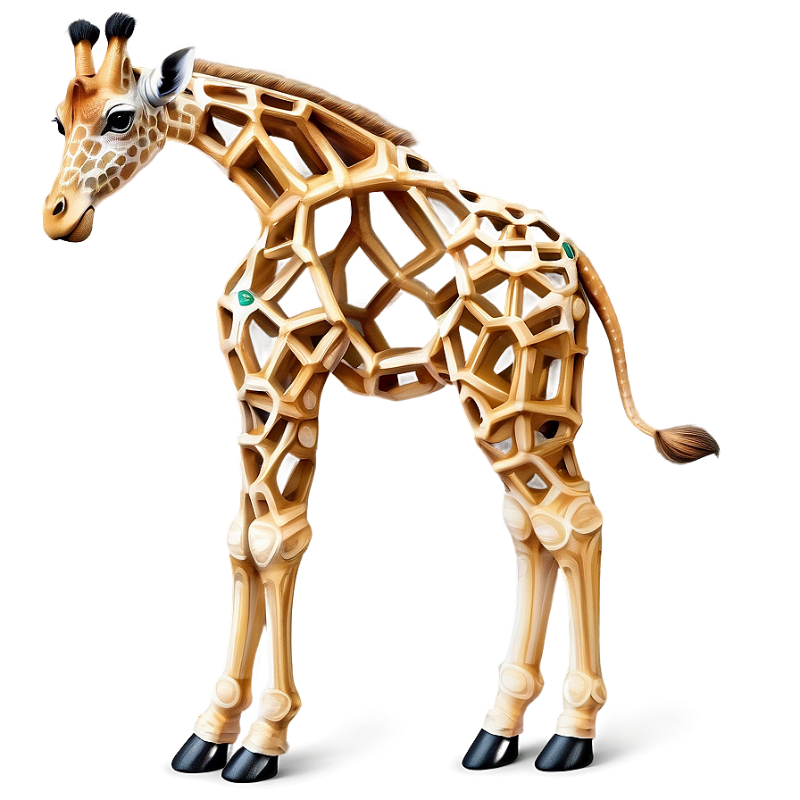 Intricate Giraffe Print Png 37