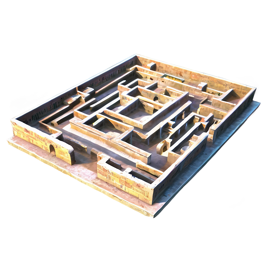 Intricate Labyrinth Structure Png 54