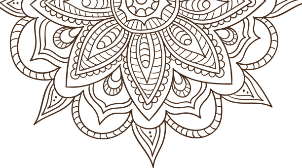 Intricate Mandala Artwork Dark Background