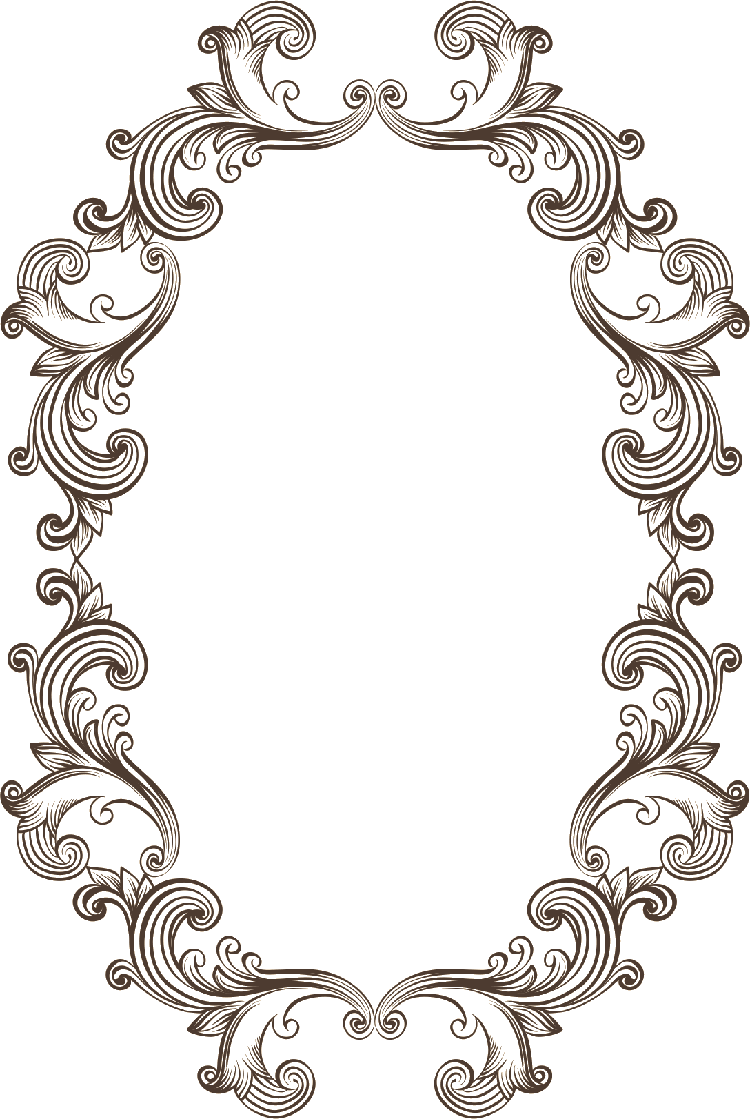 Intricate Mehndi Design Frame