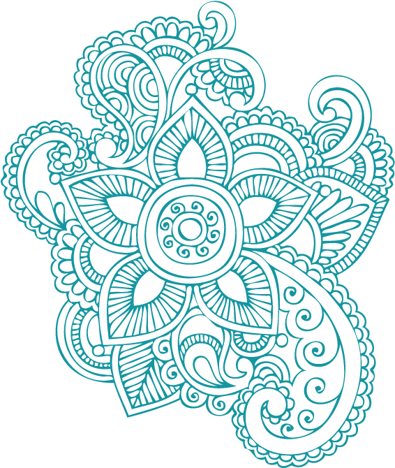 Intricate Mehndi Design Vector