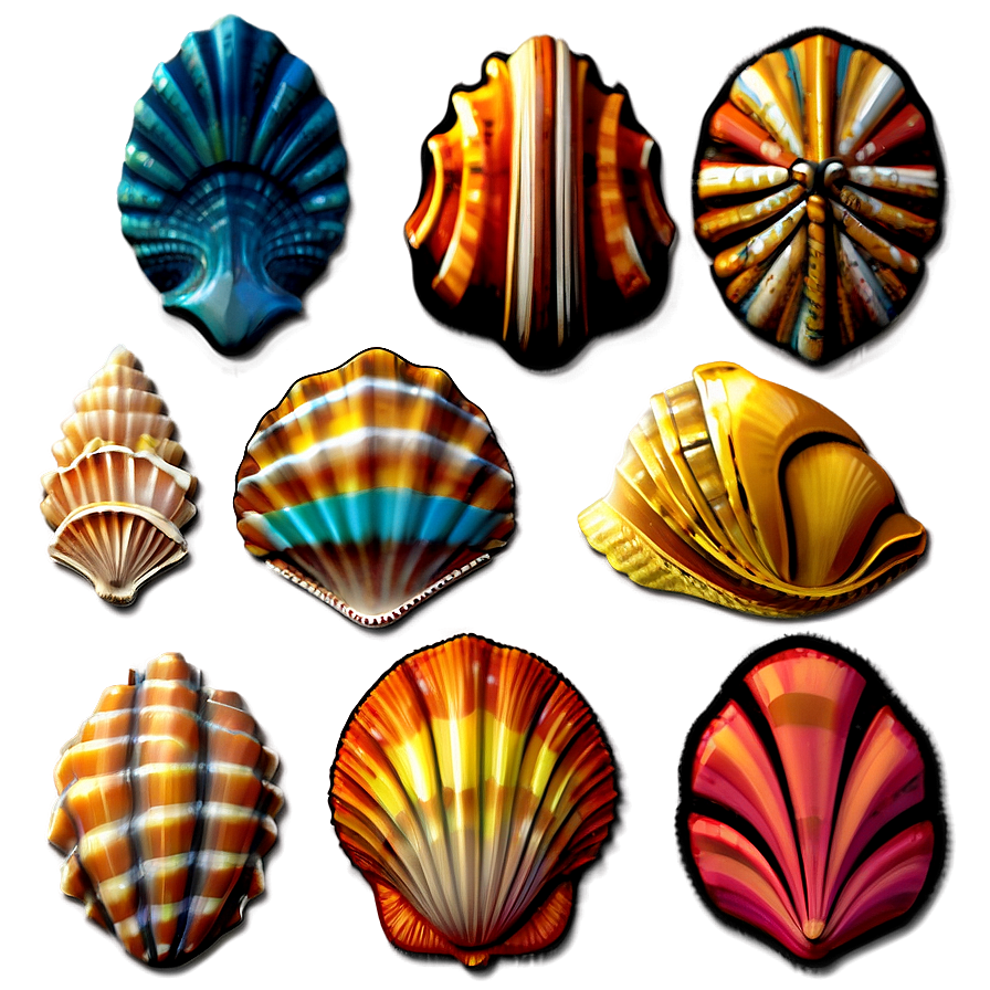 Intricate Pattern Shells Png Jnn