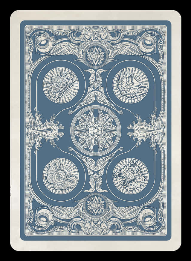 Intricate Playing Card Back Design