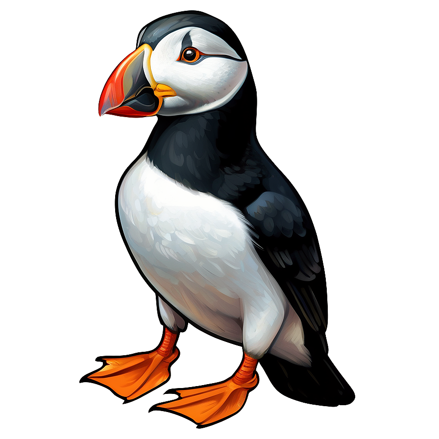 Intricate Puffin Drawing Png 06292024