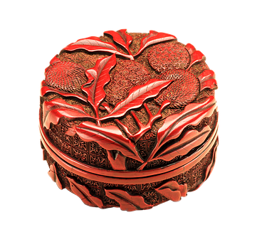 Intricate Red Carved Seal