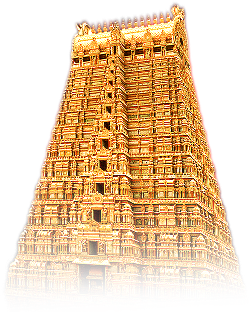 Intricate Temple Tower Architecture