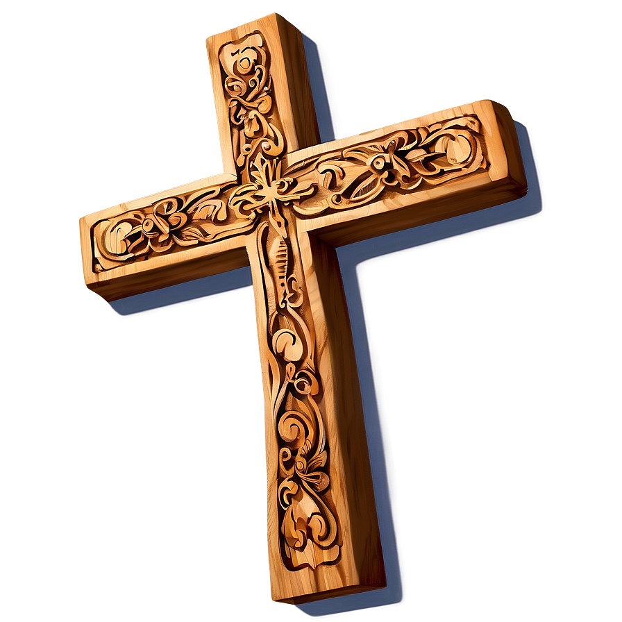 Intricate Wooden Cross Png Ymp81