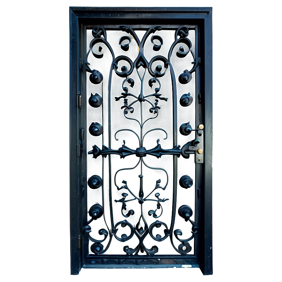 Intricate Wrought Iron Door Png Nyc96