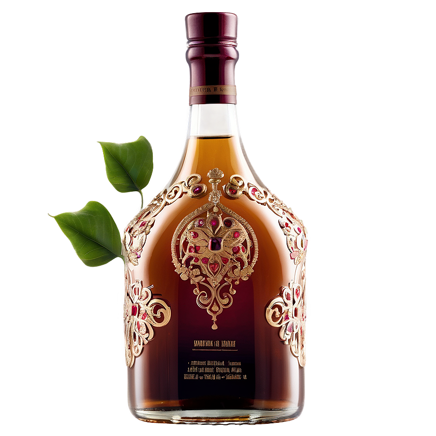 Intricately Designed Liquor Bottle Png 94