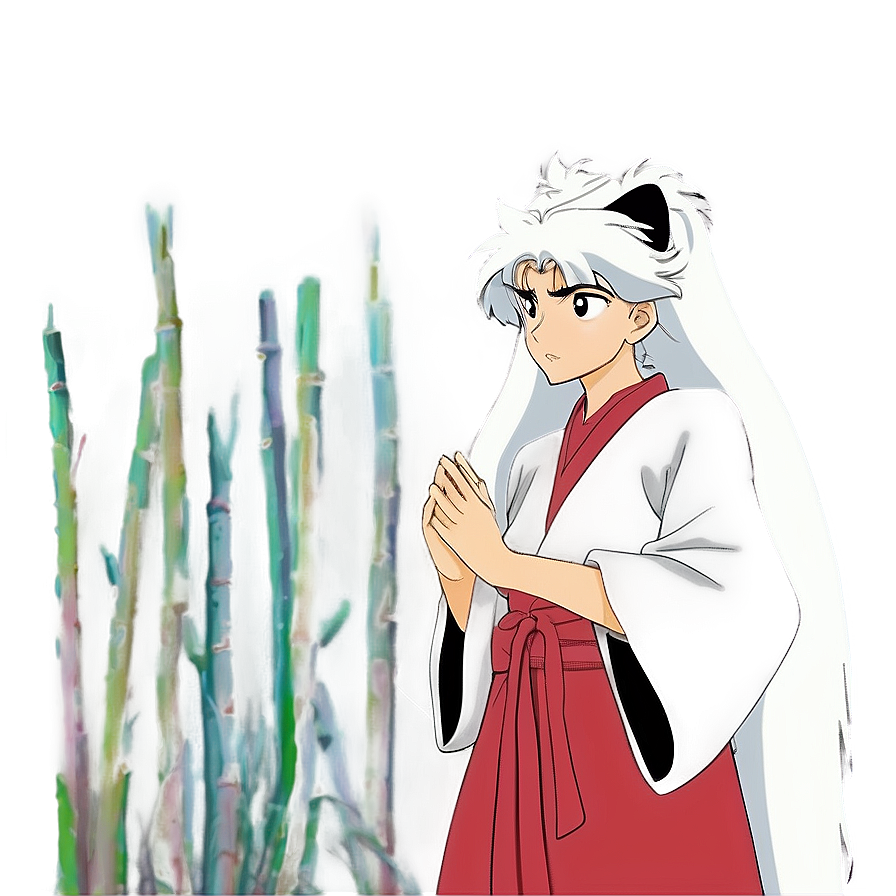 Inuyasha And Kikyo's Tragic Love Png Ibq30