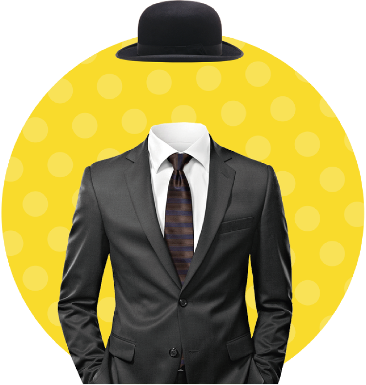 Invisible Man Suitand Hat