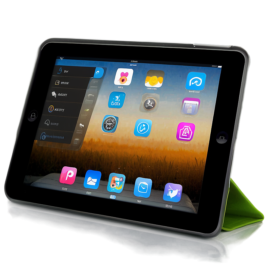 Ipad With App Screen Mockup Png 06212024