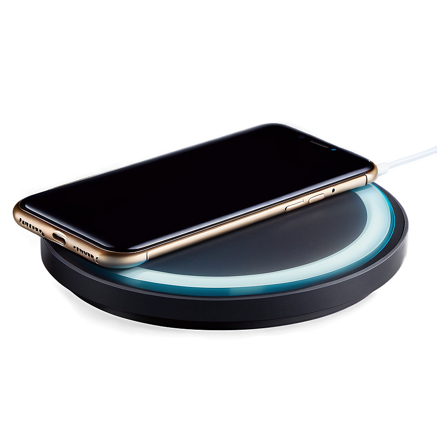 Iphone On Wireless Charging Pad Png Kky