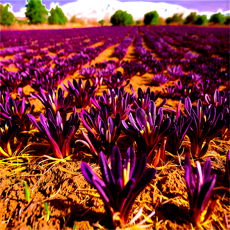 Iranian Saffron Fields Png 80