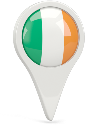 Ireland Flag Map Pin