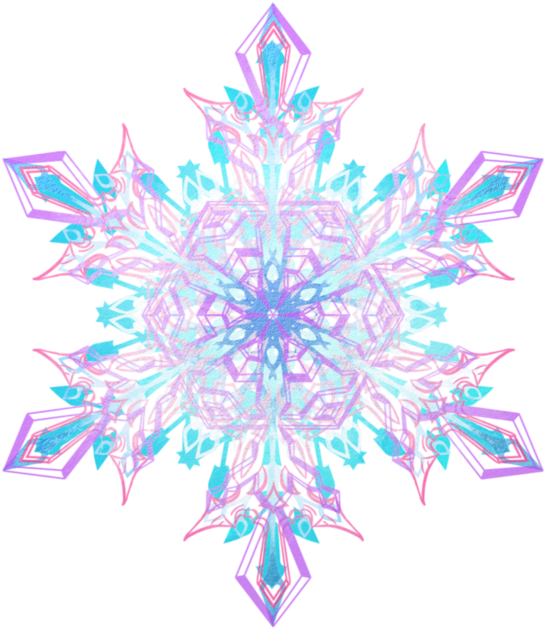 Iridescent Snowflake Artwork