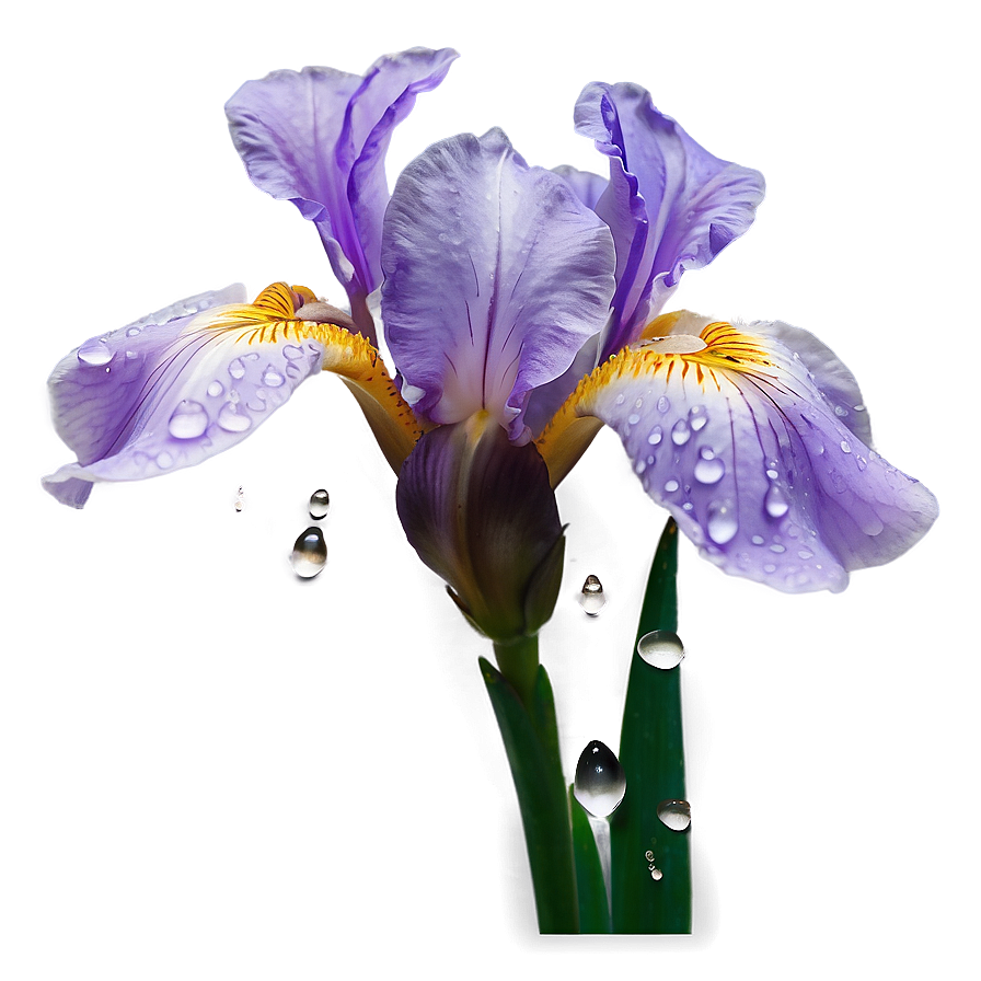 Iris With Raindrops Png 95