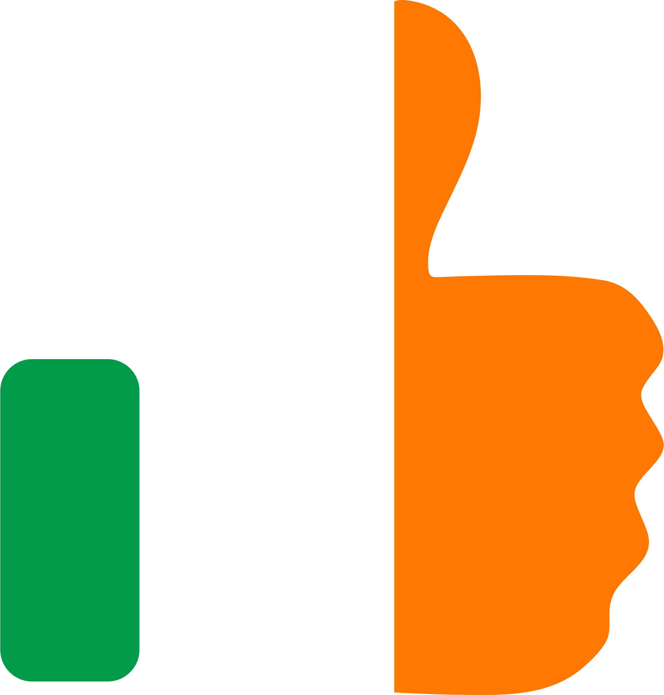 Irish Thumbs Up Flag Graphic