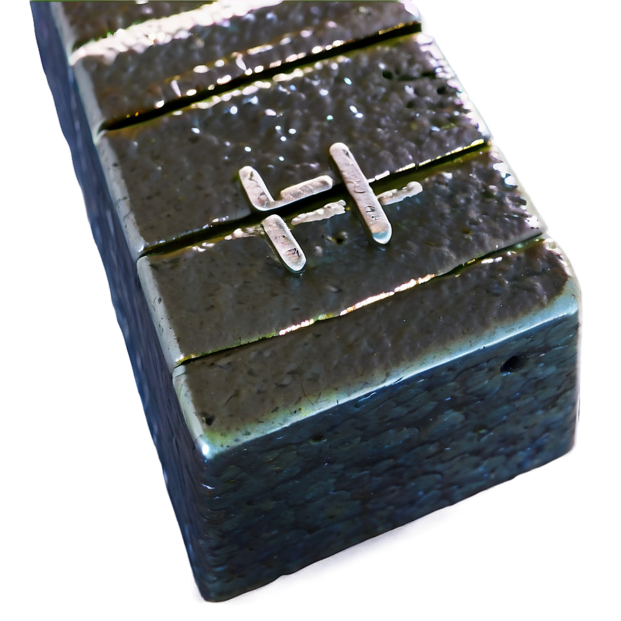 Iron Ingot Close-up Png 19