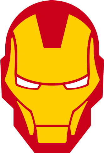 Iron Man Head Logo Graphic